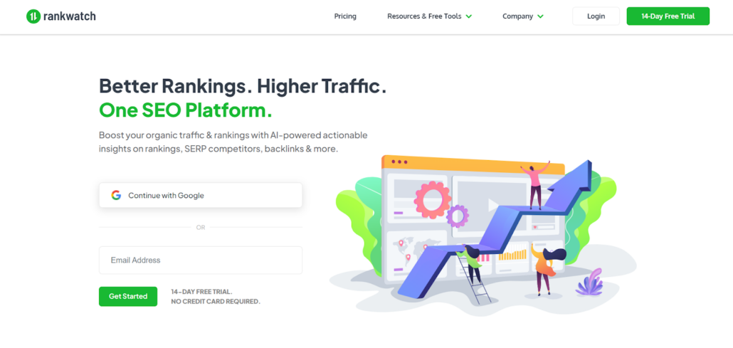 Rank Watch home page
